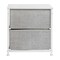 Flash Furniture White/Gray 2 Drawer End Table Storage Organizer WX-5L200-WH-GR-GG - alternate 7
